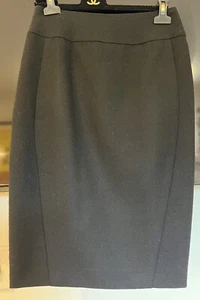 CHANEL Black Wool Straight Pencil Skirt 36 / 4 US - Picture 1 of 4