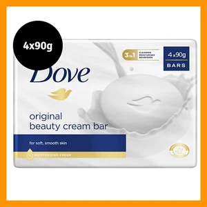 4 PC Dove-Beauty Cream Bar Original Soap-90g bars AU - Picture 1 of 6