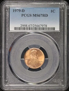1979-D Lincoln Memorial Cent PCGS MS-67 RD - Picture 1 of 2
