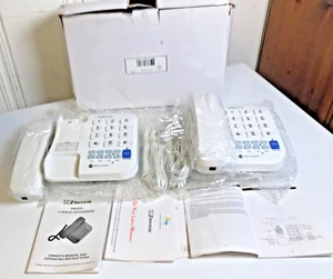 2 Emerson EM201S Single Line Corded Phones Brd New Table or Wall Speaker 13 Mem - Picture 1 of 9