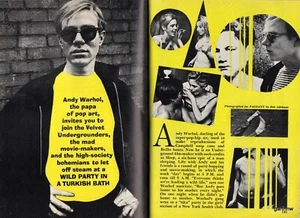 ANDY WARHOL VELVET UNDERGROUND 1967 TURKISH BATH PARTY PICTORIAL GERARD MALANGA - Picture 1 of 1