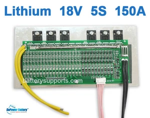 18V 21V 18.5V 5S 150A Lthium 5x 3.6V / 3.7V Li-ion LiPo Polymer Battery BMS PCB - Picture 1 of 4