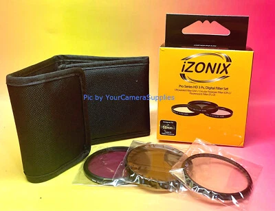 FILTER KIT CPL+FLD+UV 58mm CIRCULAR Polarizing C-PL FL- REBEL TXi EOS NIKON - Image 1 of 4