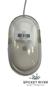 Ratón óptico genuino Apple M5769 Pro USB con cable - blanco/transparente - Imagen 1 de 4