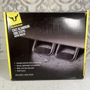 Set Of The Bully Brand Cast Aluminum Side Steps Rated 300 LBS.-Model: BBS-1103 - Picture 1 of 5