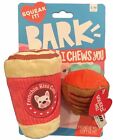 BARK I CHEWS YOU Frenchie Kiss Cafe Coffee Kit Strawberry Dog Toy S-M 50LBS NEW