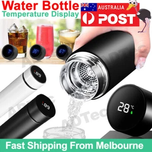 2022 Smart Water Drink Bottle TEMPERATURE display insulated SS Vacuum Flask AU - Picture 1 of 13
