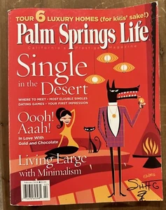 Shag Josh Agle Signed Palm Springs Life  Feb, 2006 Edition W/Sketch - Picture 1 of 3