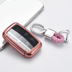 TPU Key Case Fob Cover Shell Keyless for Land Rover Range Rover for Jaguar Pink