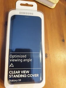 Samsung Clear View Standing Cover (EF-ZG960) für das Galaxy S9, Blau defekt - Bild 1 von 6