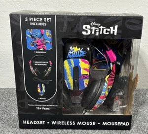 NEW DISNEY LILO & STITCH Headset / Wireless Mouse / Mousepad - Picture 1 of 2