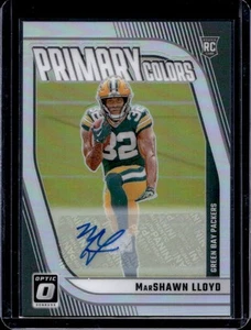 2024 Donruss Optic MarShawn Lloyd Rookie Primary Colors Auto RC #33/99 - Picture 1 of 2