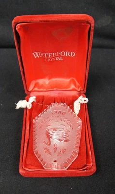 WATERFORD Cristal 1990 12 Días de Navidad Adorno Foto 1 de 3