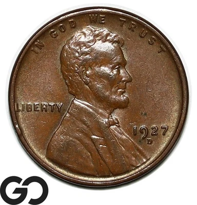 1927-D Lincoln Cent Wheat Penny, BU+ - Image 1 of 3