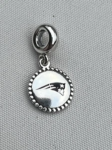 Pandora Football New England Patriots CHARM S925 Silver Euc - Picture 1 of 9
