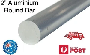 2 Inch Aluminium Solid Round Bar- 10” Long - Grade 6061 - Picture 1 of 1