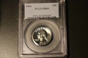 1964 Washington Silver Proof Quarter PCGS PR 69 - Picture 1 of 2