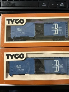 Lot of 2 Tyco HO Scale BM Boston & Maine Box Car - Picture 1 of 6