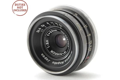 [Casi COMO NUEVO] Nikon W-Nikkor C 3,5 cm 35 mm f/3,5 lente gran angular... - Imagen 1 de 4