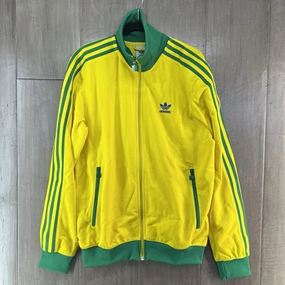 Adidas Originales FB Nations Beckenbauer 'Brasil' Chaqueta de Pista Para Hombre Pequeña HK7410 Foto 1 de 4