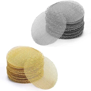 100pcs Pipe Screens 3/4" – Brass & Steel Filters | Wholesale for Smoke Shops - Picture 1 of 12