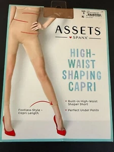 Assets by SPANX Size 3 (155-180lb) High Waist Shaping Nude Capri NEW - Picture 1 of 4