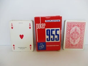 MAZZO CARTE TELATE TRIPLEX POLIPLASTICHE POKER "955" MASENGHINI - Picture 1 of 1