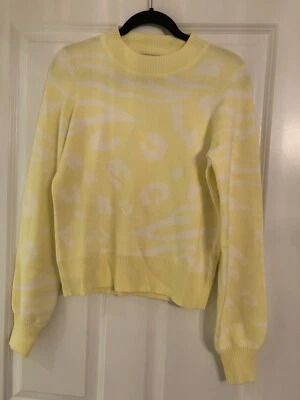 BNWOT NEXT YELLOW ABSTRACT PATTERNED JUMPER SIZE 6 UK - Image 1 of 4
