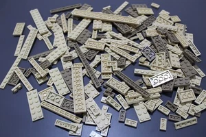 LEGO 200 Piastre Piastre Monofila Due File Tan Darktan Beige Sabbia #3952 - Foto 1 di 1