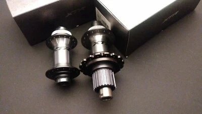 Shimano XTR Disc 15mm 12mm Thru axle Centerlock hubs Front 32h & Rear 32h  - Image 1 of 3