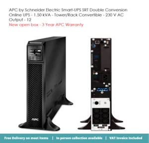 APC Smart-UPS SRT 1.50 kVA - Tower/Rack Convertible - 230 V AC Output - 12 - Picture 1 of 3
