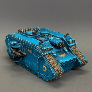 Land Raider Crusader Warhammer 40000 Ejército Marines Espaciales Pintado Juegos Taller - Imagen 1 de 6