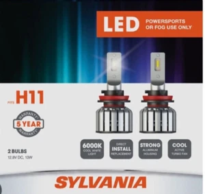 QTY 2 bulbs Sylvania H11 LED Powersports or Fog Use FREE SHIPPING - Picture 1 of 1