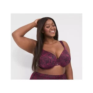 Reggiseno Lane Bryant Cacique Modern Luxe leggermente foderato copertura completa 38H - Foto 1 di 5