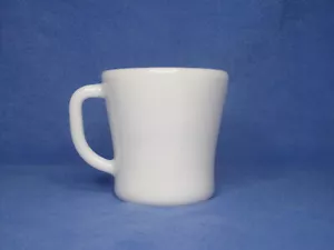 Vtg Federal Coffee Mug Cup White Milk Glass Heat Proof USA Restaurant D Handle - Picture 1 of 12