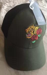 Wild Fable Trucker Style Snap Back Hat Olive Green/Black - Tiger Rose - Picture 1 of 3