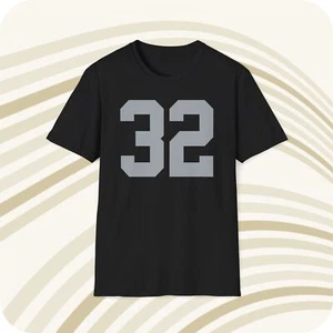 Marcus Allen Oakland Raiders #32 NFL Jersey T-Shirt - Front & Back Print - Picture 1 of 6