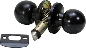 Lockset for RV - Style 2 - Ball Shape - (Passage | Matte Black) - Bild 1 von 1