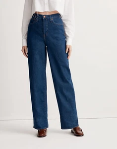 Madewell The Perfect Vintage Wide Leg Jean Fairdale Dark Wash High Rise Size 30 - Picture 1 of 13