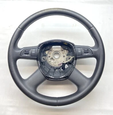 2005-2008 Audi A4 S4 Steering Wheel Black Leather 4 Spoke OEM - Image 1 of 4