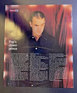 1999 Magazine Illustration Robbie Williams of Teen Band Take That - Picture 1 of 2