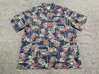 Reyn Spooner Shirt Mens XXL Hibiscus Flowers Hawaiian Aloha Pullover Tropical - Image 1 of 4