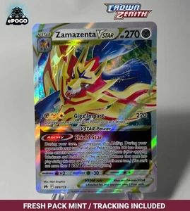 Tarjeta Zenith Zamazenta VSTAR 099/159 Ultra Rara Pokemon Corona COMO NUEVA ENVIADA HOY - Imagen 1 de 2