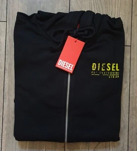 Neu* Diesel Herren  Full Zip Hoodie Strickjacke Pullover Gr.XL  Schwarz... Black - Bild 1 von 5