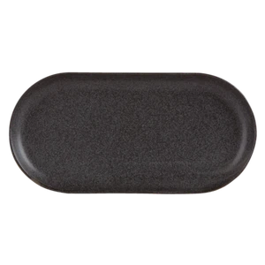 6x Porcelite Seasons Graphite Narrow Oval Plate 30 x 15cm/ 12" x 6" Crockery - Picture 1 of 3