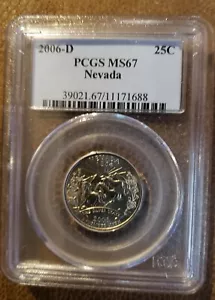 2006-D Nevada Quarter PCGS MS 67 business strike No Reserve - Picture 1 of 2
