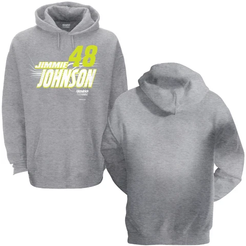 Jimmie Johnson 2020 Checkered Flag Sports #48 Hendrick Gray Hoodie FREE Cover