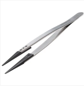 Techni-Tool Techni-Pro Carbon Fiber Plastic Tip Stainless Tweezers 2ACF - Picture 1 of 2
