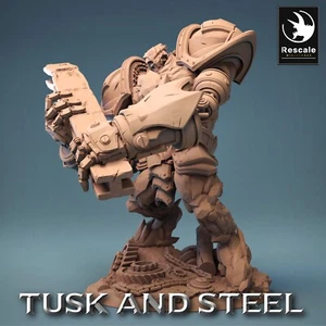Stein Golem C4 - Tusk And Steel - Lord Of The Print - 28mm Tabletop Figuren - Bild 1 von 6