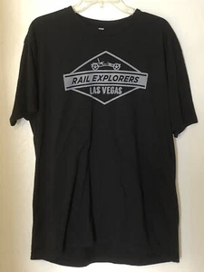 Rail Explorers - Las Vegas Black T-Shirt XL - Picture 1 of 4